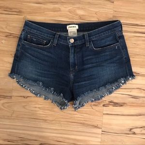 L'agence Zoe Cutoff High Rise Shorts